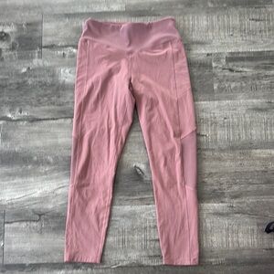 Pink High-Waisted Leggings